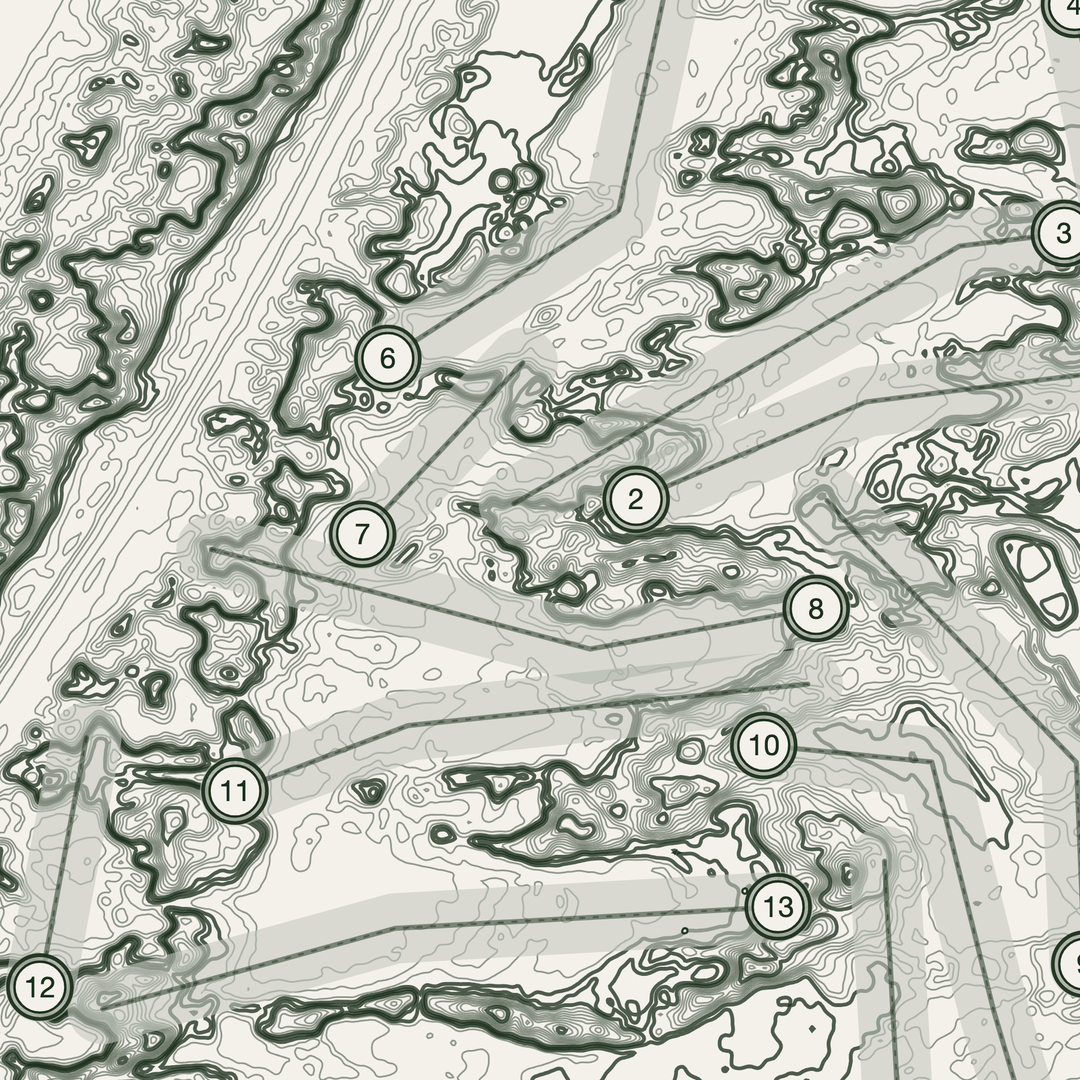 Royal Birkdale Golf Course Print | Topographic Map Wall Art