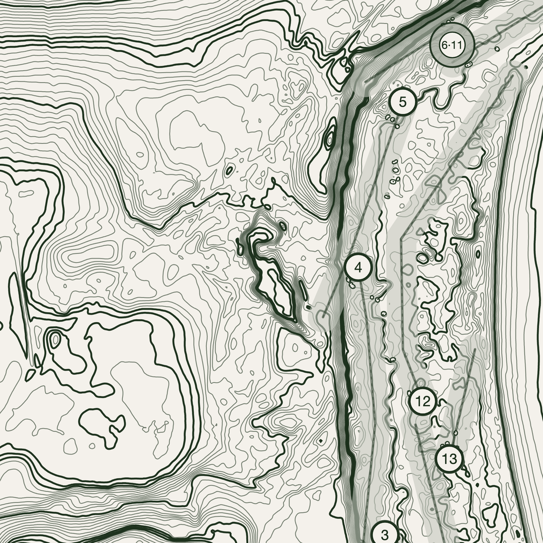 Royal Dornoch Championship Golf Course Print | Topographic Map Wall Art