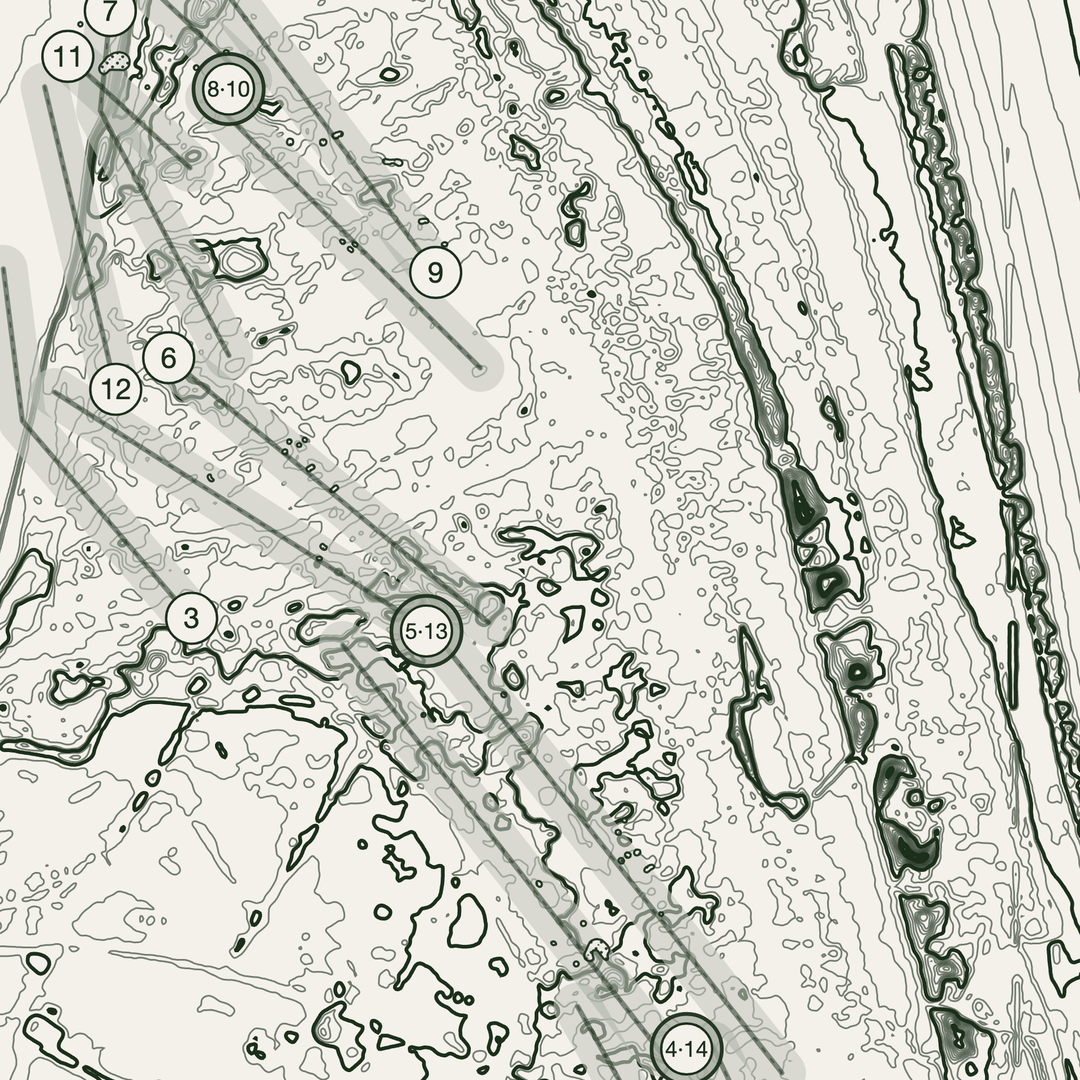 The Old Course St Andrews Golf Course Print | Topographic Map Wall Art