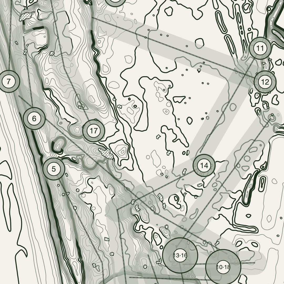 Turnberry Ailsa Golf Course Print | Topographic Map Wall Art