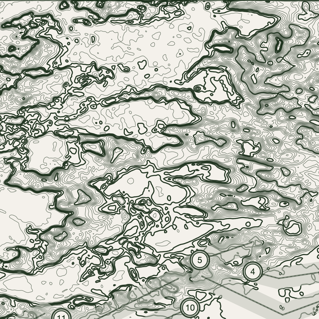 Formby Golf Course Print | Topographic Map Wall Art