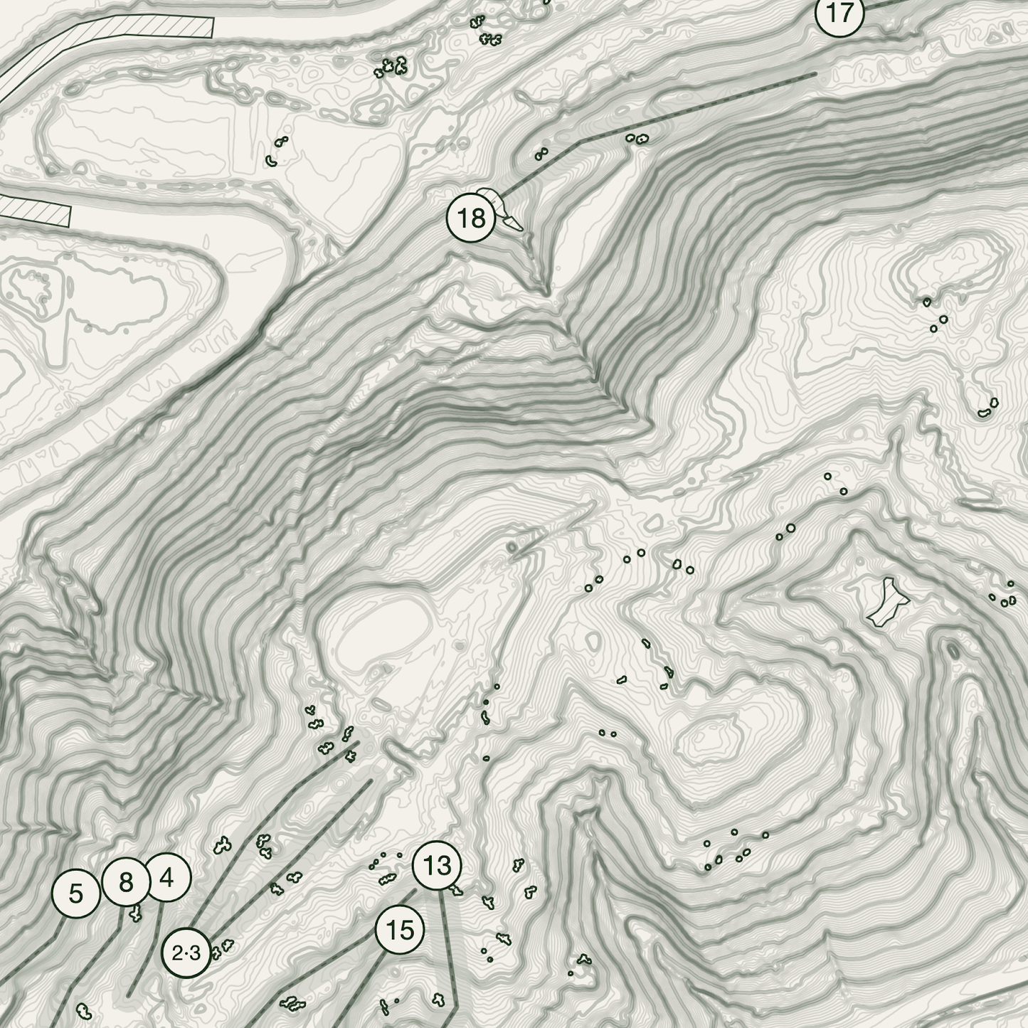 Celtic Manor Twenty Ten Golf Course Print | Topographic Map Wall Art