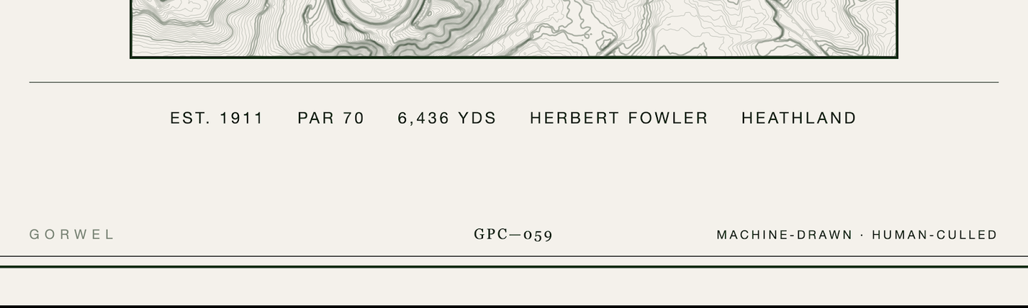 Beau Desert Golf Course Print | Topographic Map Wall Art