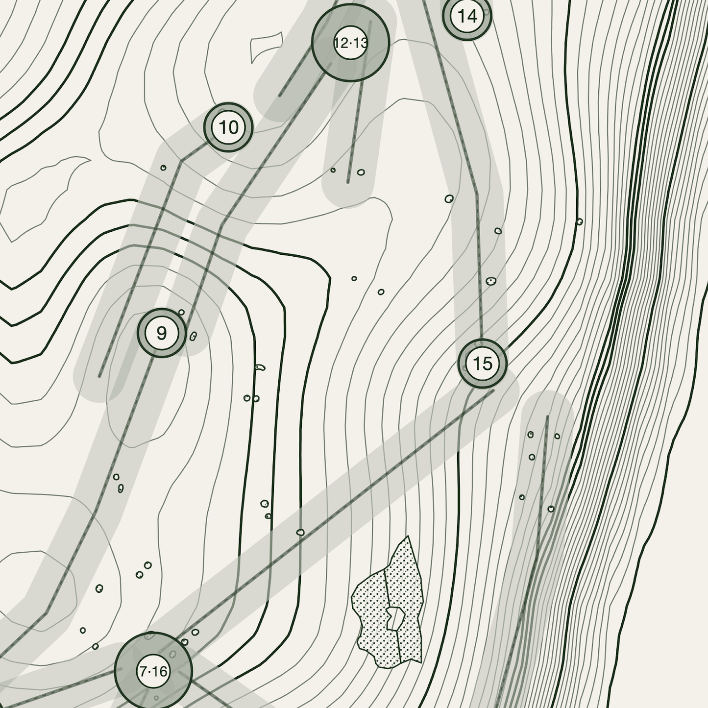 Royal Aberdeen Balgownie Golf Course Print | Topographic Map Wall Art