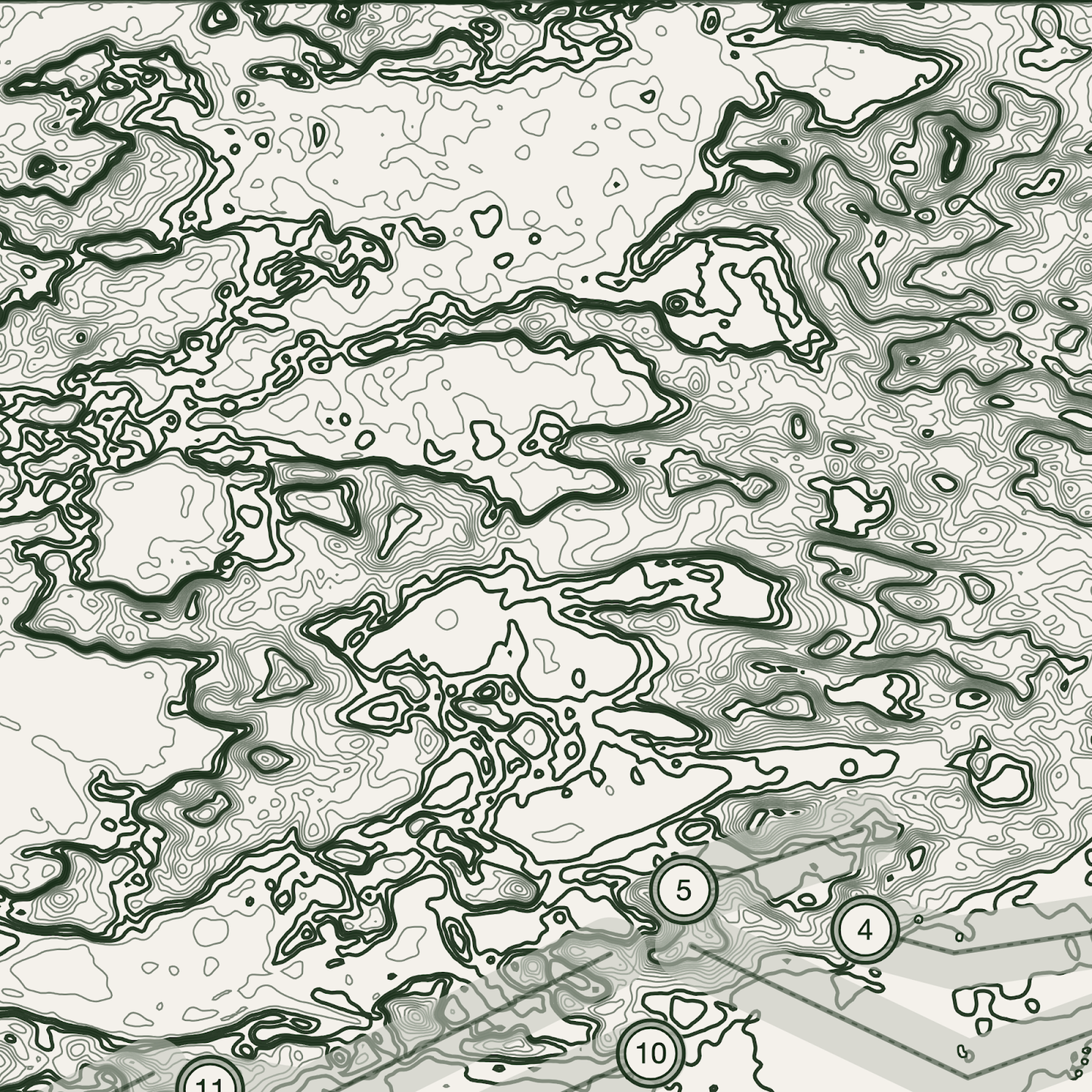 Formby Golf Course Print | Topographic Map Wall Art