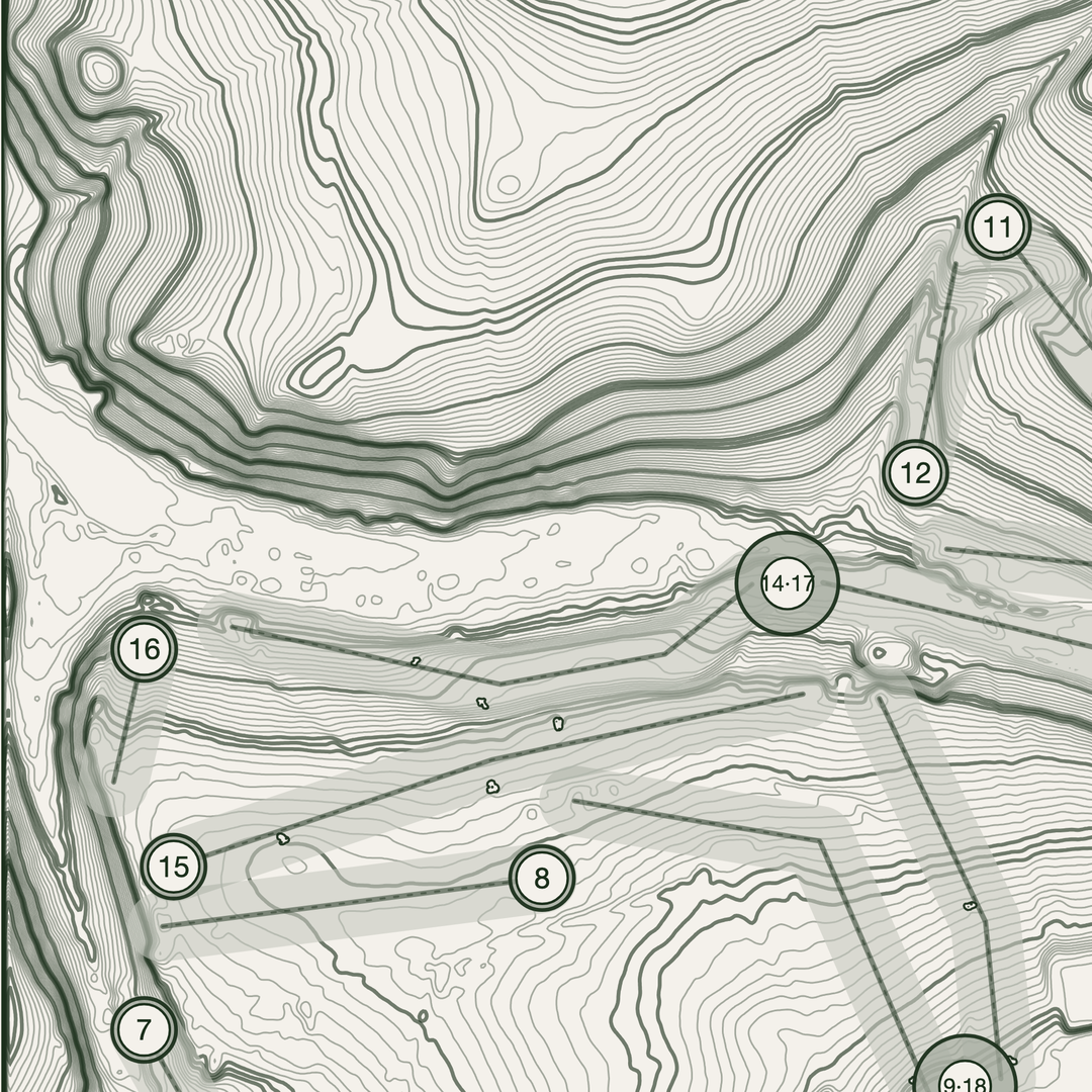 St Enodoc Church Golf Course Print | Topographic Map Wall Art