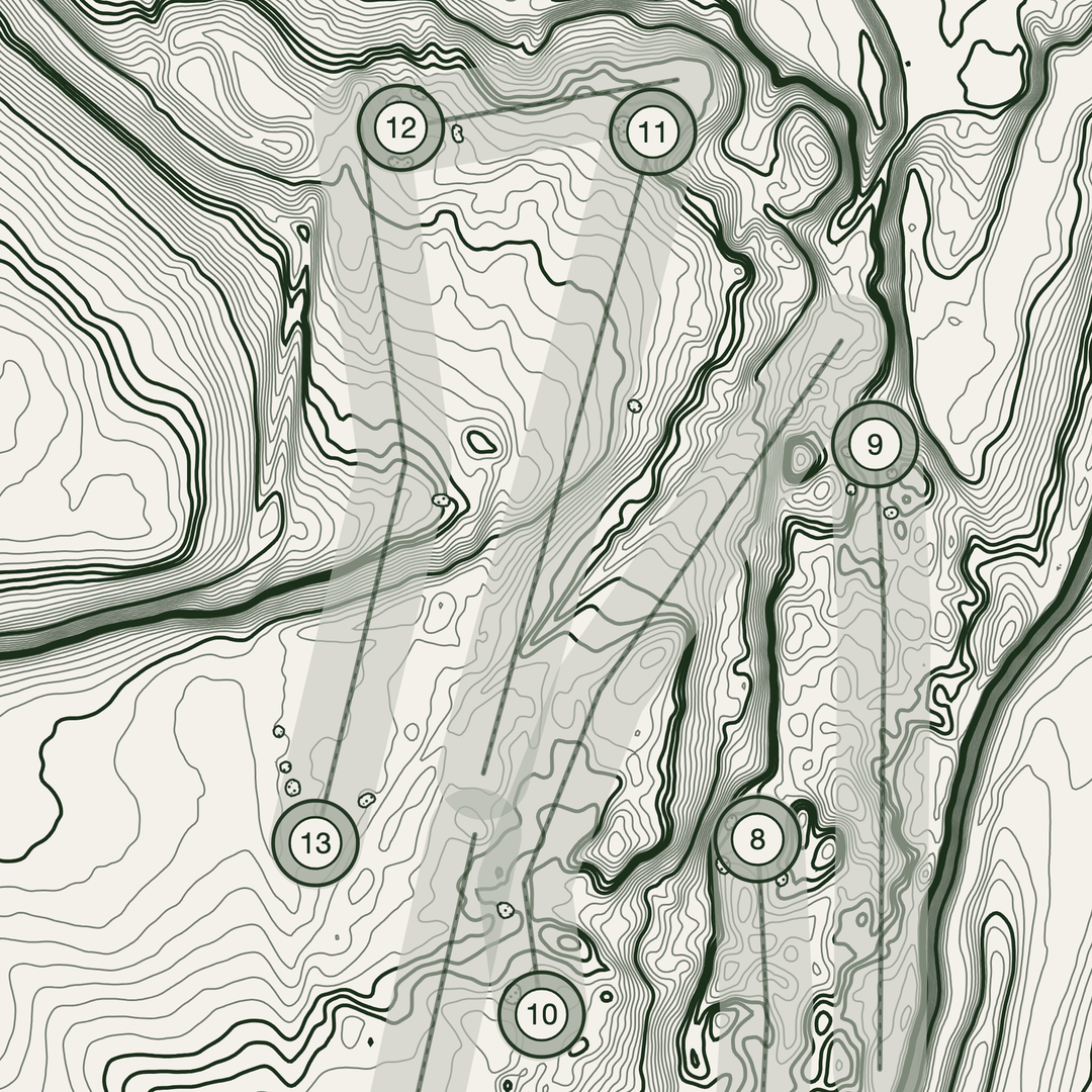 Murcar Links Golf Course Print | Topographic Map Wall Art