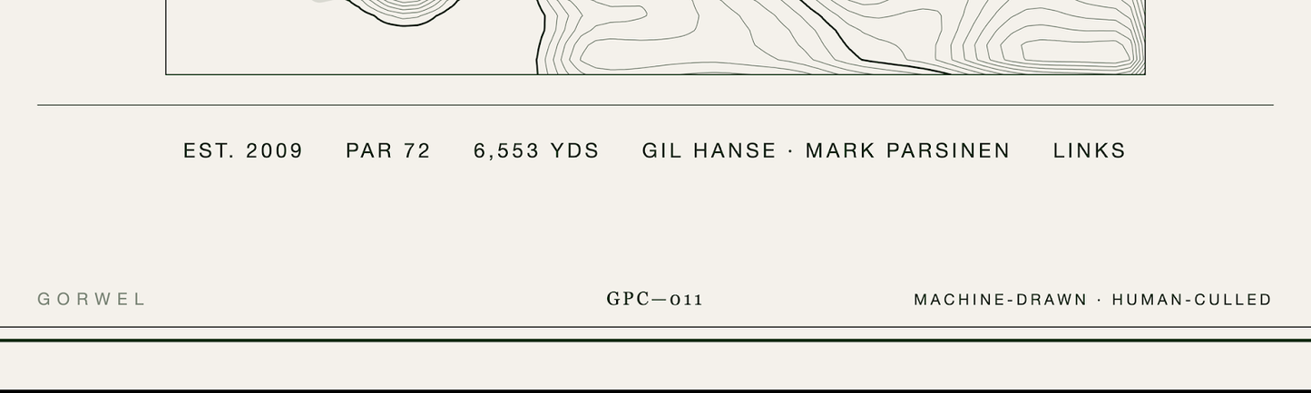 Castle Stuart Golf Course Print | Topographic Map Wall Art