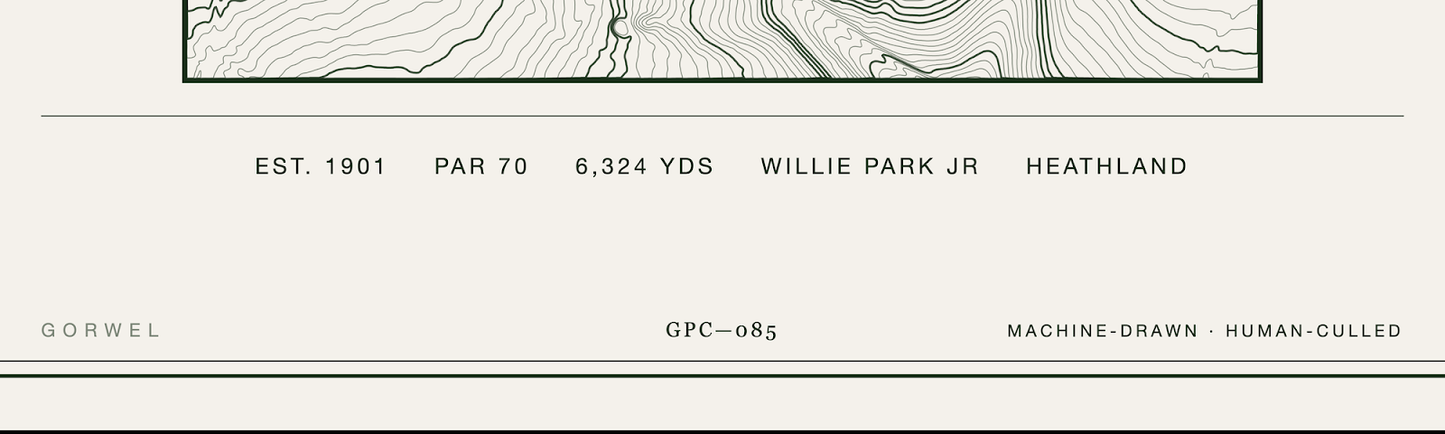Huntercombe Golf Course Print | Topographic Map Wall Art