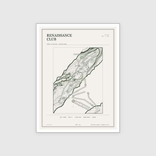Renaissance Club Golf Course Print | Topographic Map Wall Art