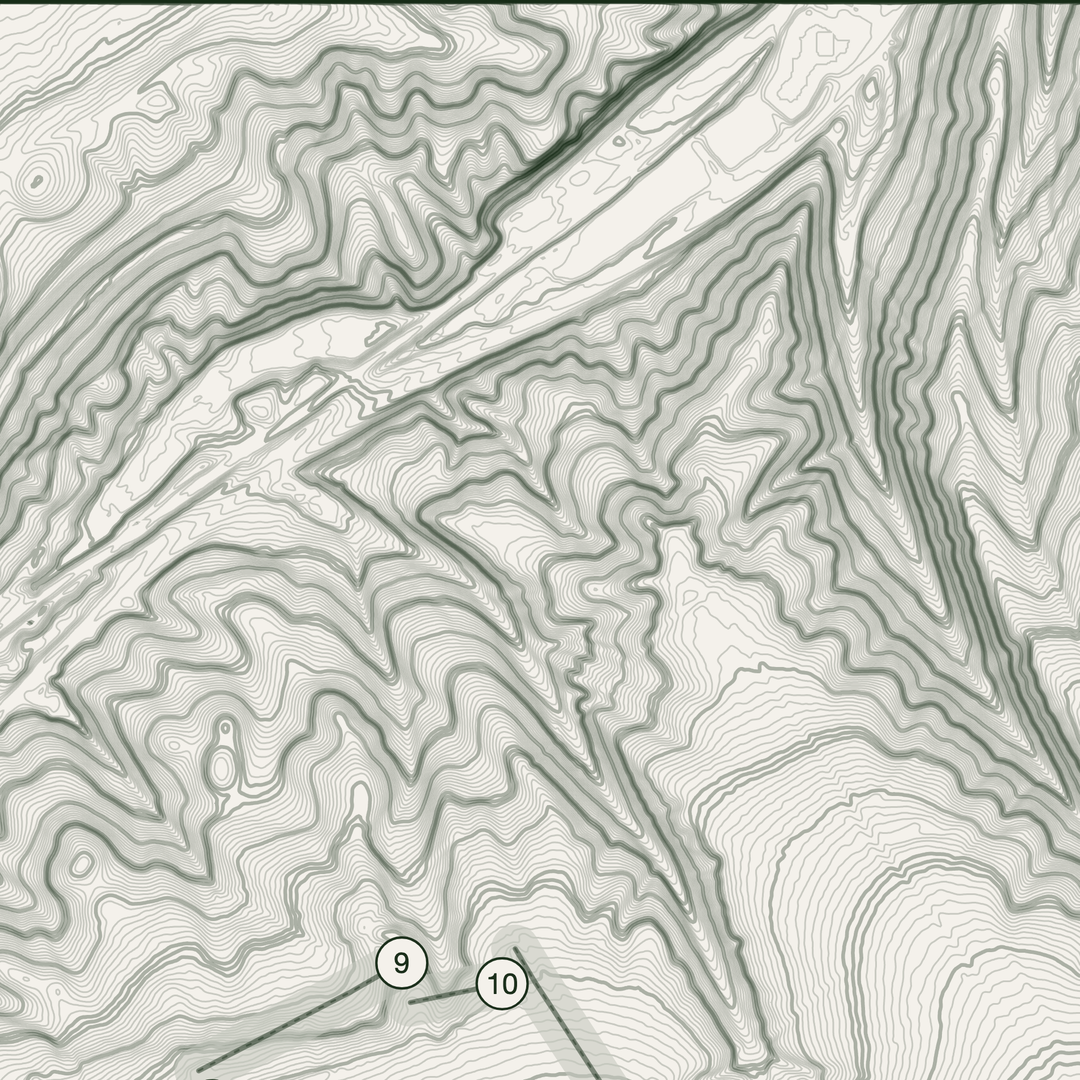 Beau Desert Golf Course Print | Topographic Map Wall Art