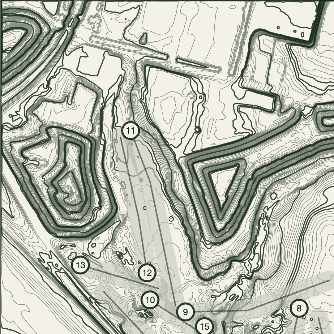 Seascale Golf Course Print | Topographic Map Wall Art