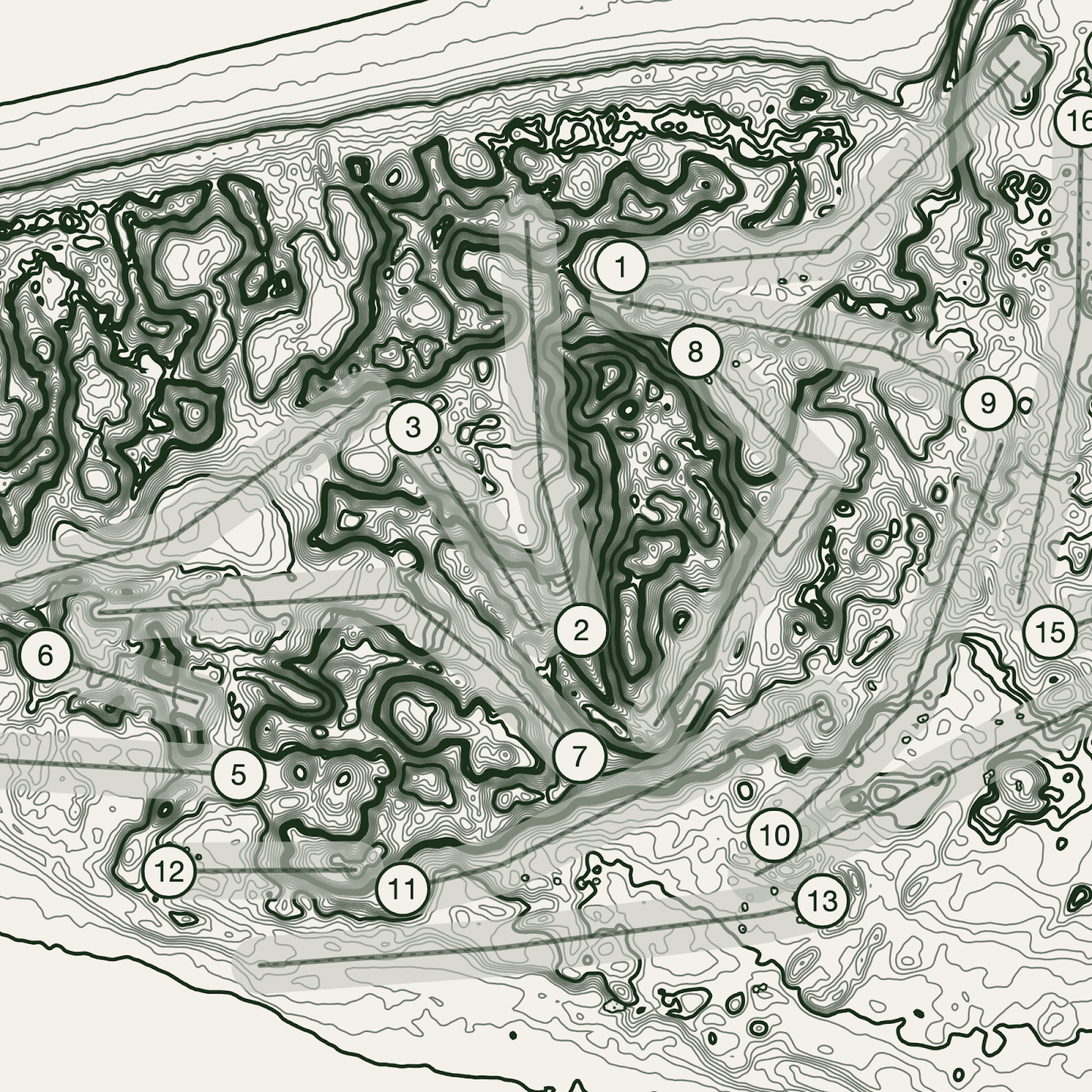 Portstewart Strand Golf Course Print | Topographic Map Wall Art