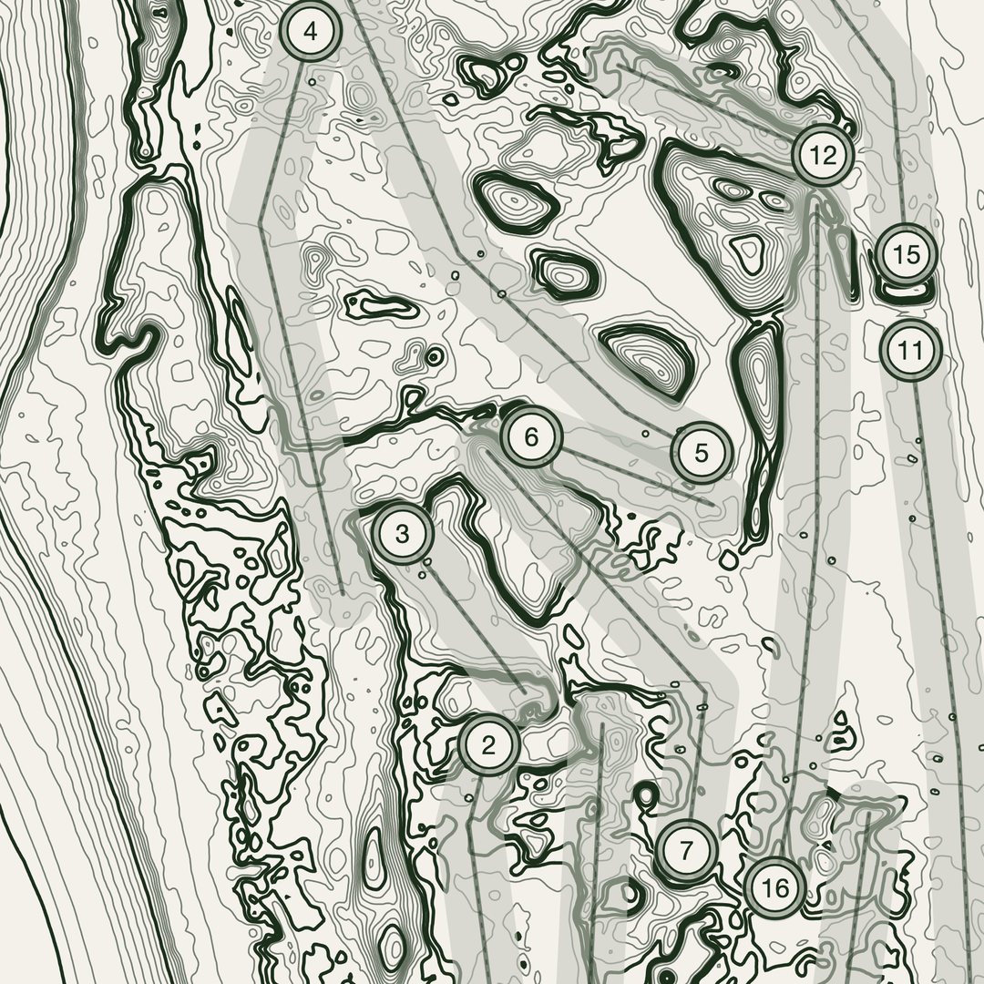 West Lancashire Golf Course Print | Topographic Map Wall Art