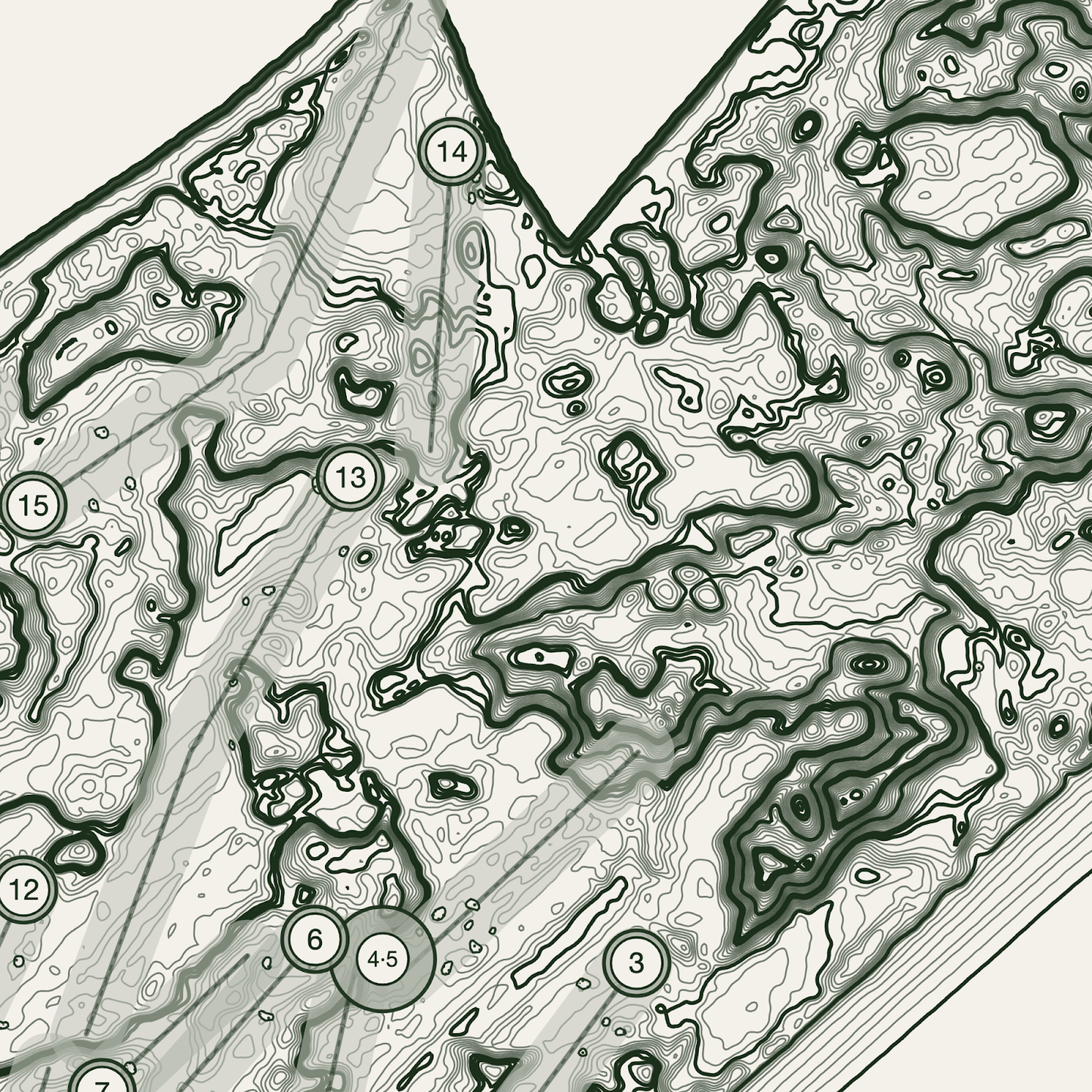 Royal County Down Golf Course Print | Topographic Map Wall Art