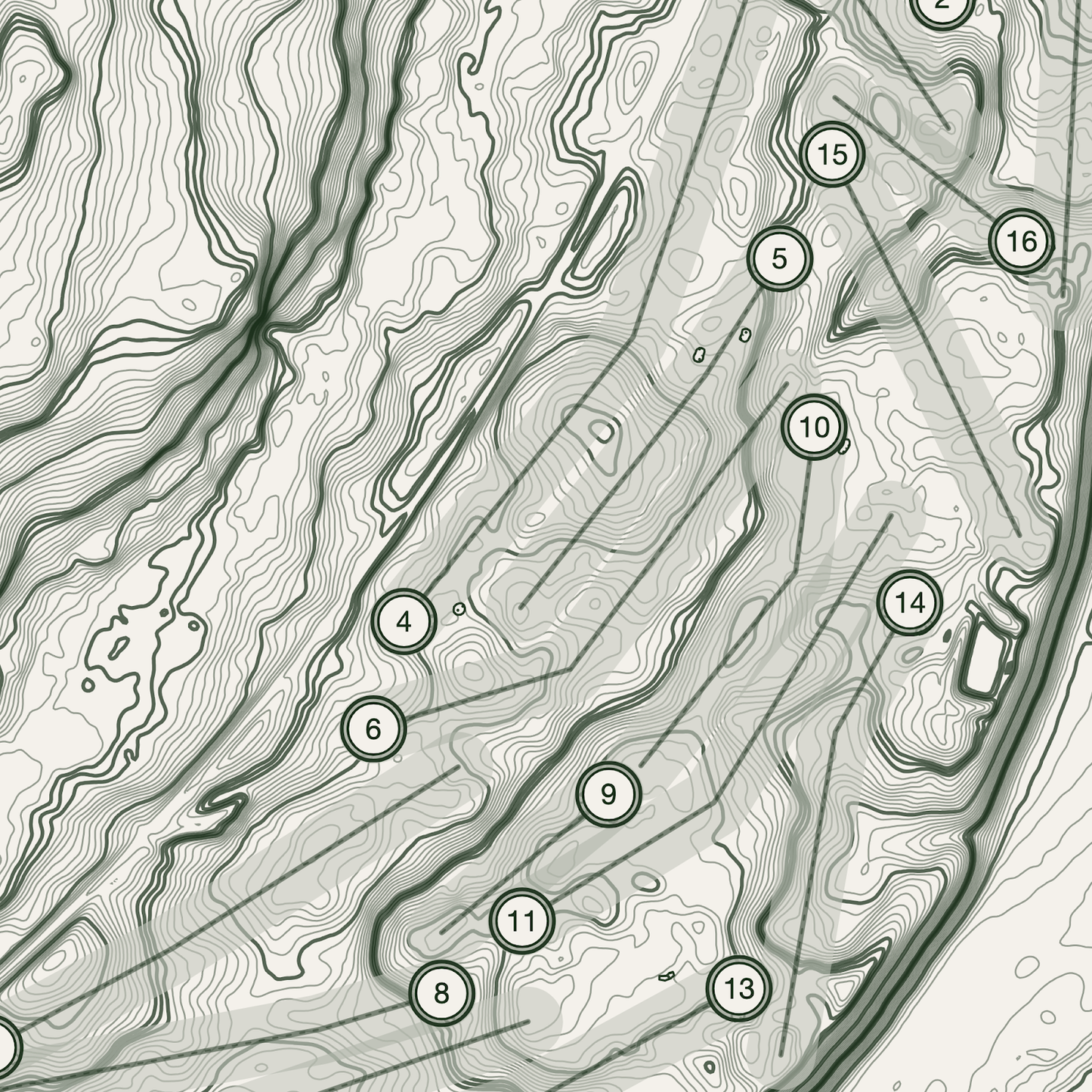 Boat Of Garten Golf Course Print | Topographic Map Wall Art