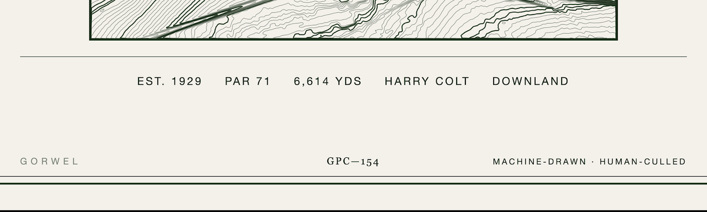 Cuddington Golf Course Print | Topographic Map Wall Art