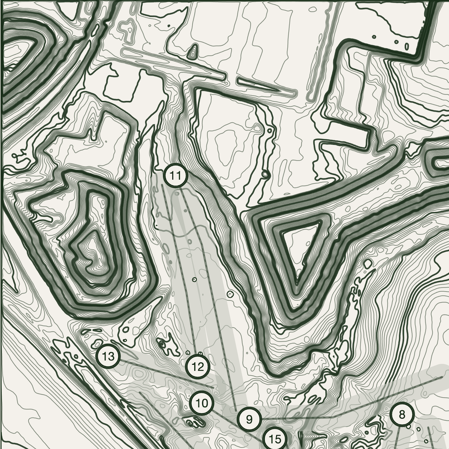 Seascale Golf Course Print | Topographic Map Wall Art