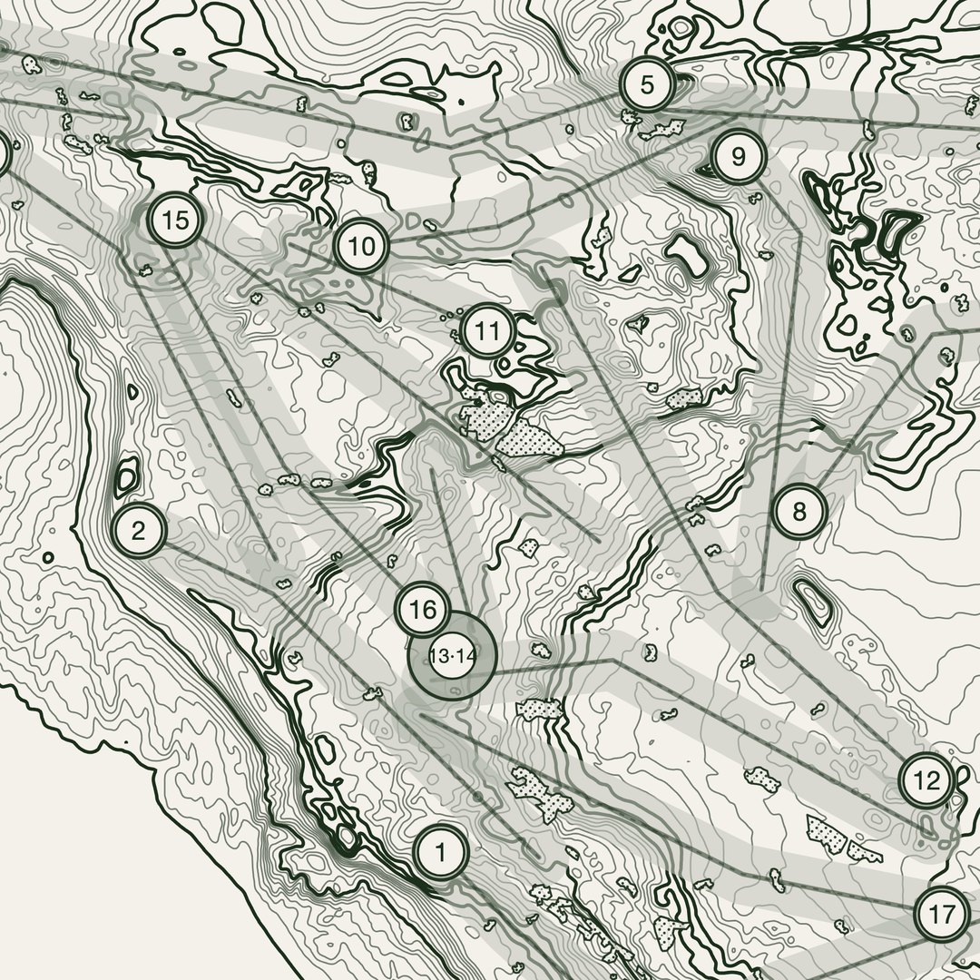 Royal Porthcawl Golf Course Print | Topographic Map Wall Art