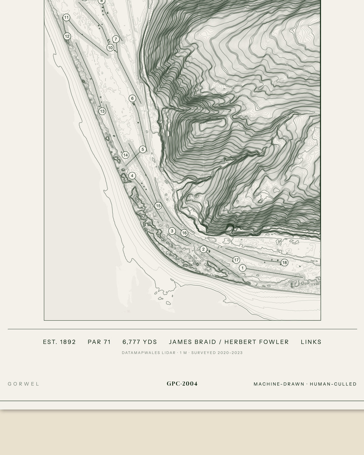 Aberdovey, Merionethshire print, data strip and edition mark