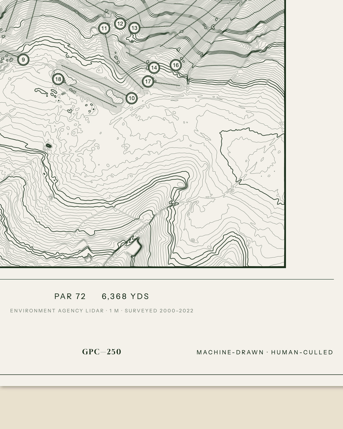 Aldwickbury Park, Hertfordshire print, data strip and edition mark