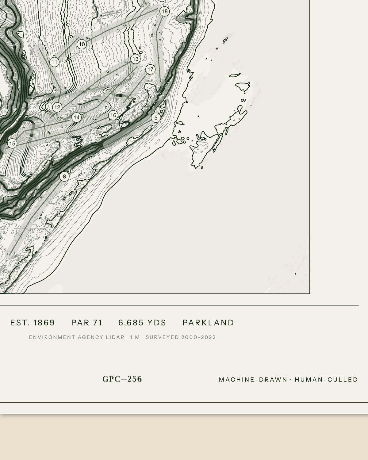 Alnmouth, Northumberland print, data strip and edition mark