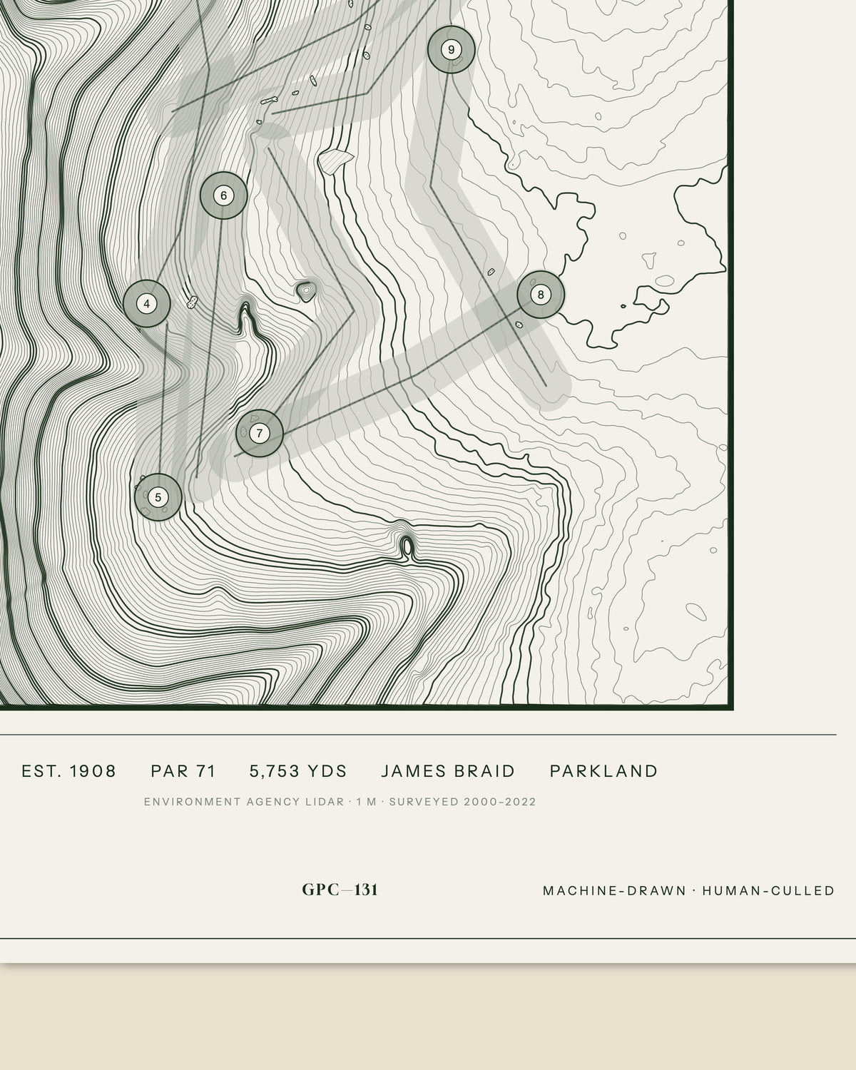 Alton, Hampshire print, data strip and edition mark