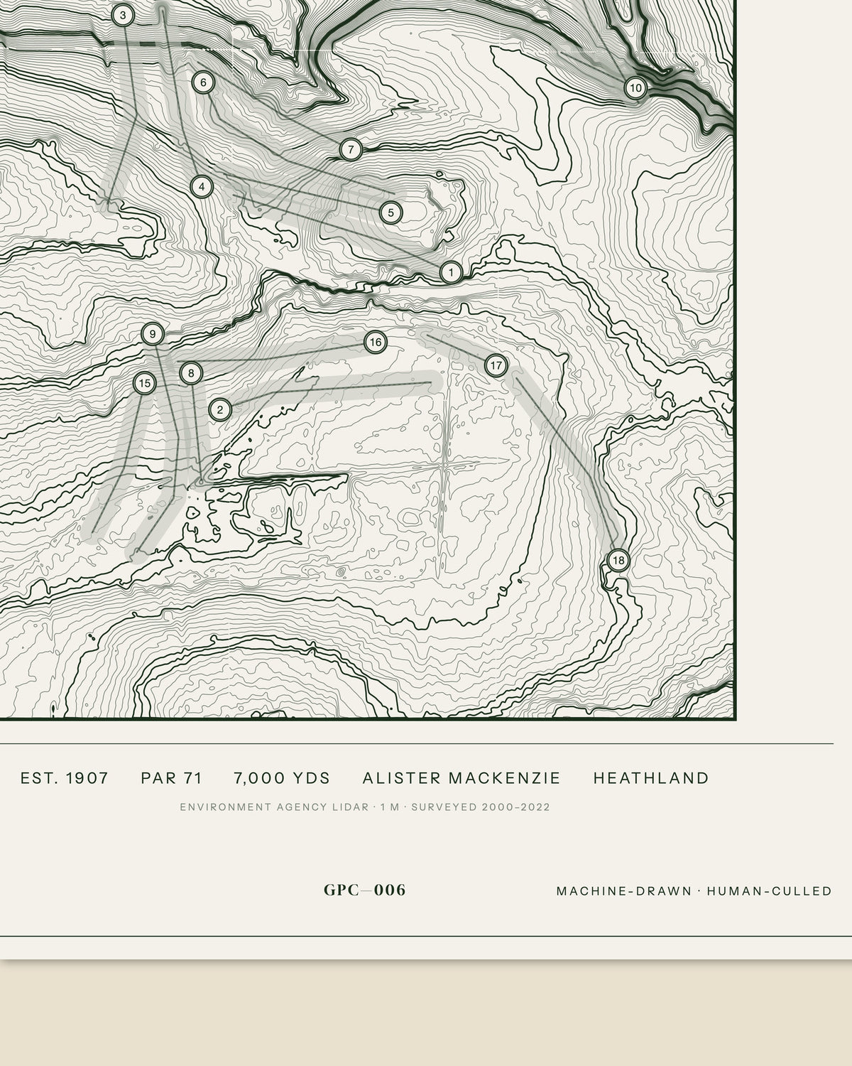 Alwoodley, Yorkshire print, data strip and edition mark