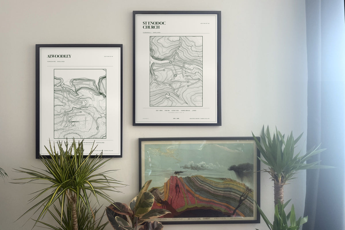 Alwoodley, Yorkshire and  prints, framed, gallery wall
