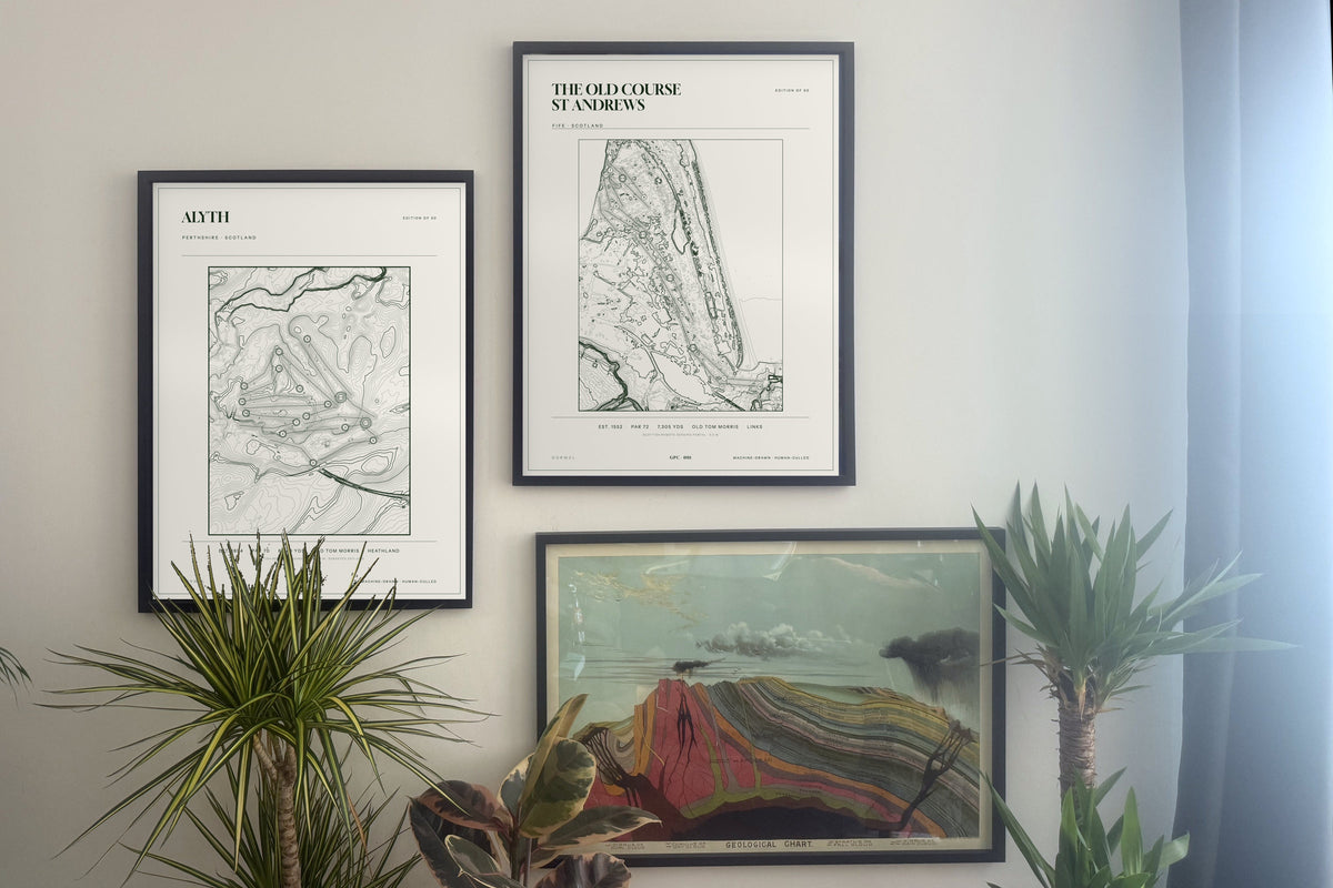 Alyth, Perthshire and  prints, framed, gallery wall