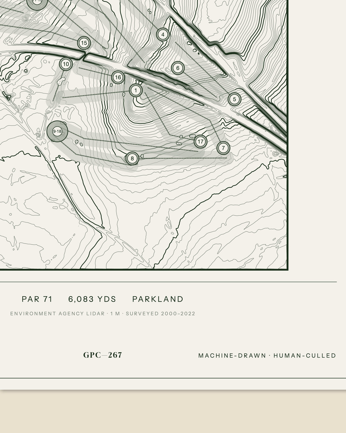 Ansty, Warwickshire print, data strip and edition mark