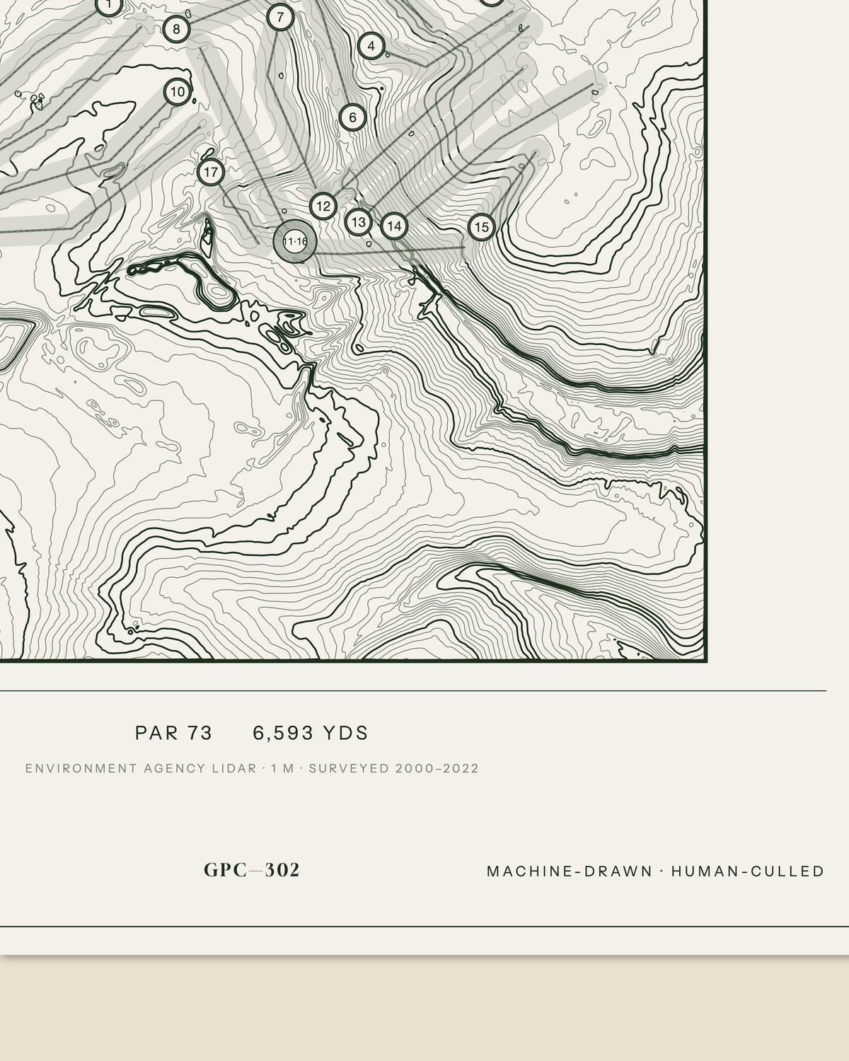 Aylesbury Vale, Buckinghamshire print, data strip and edition mark