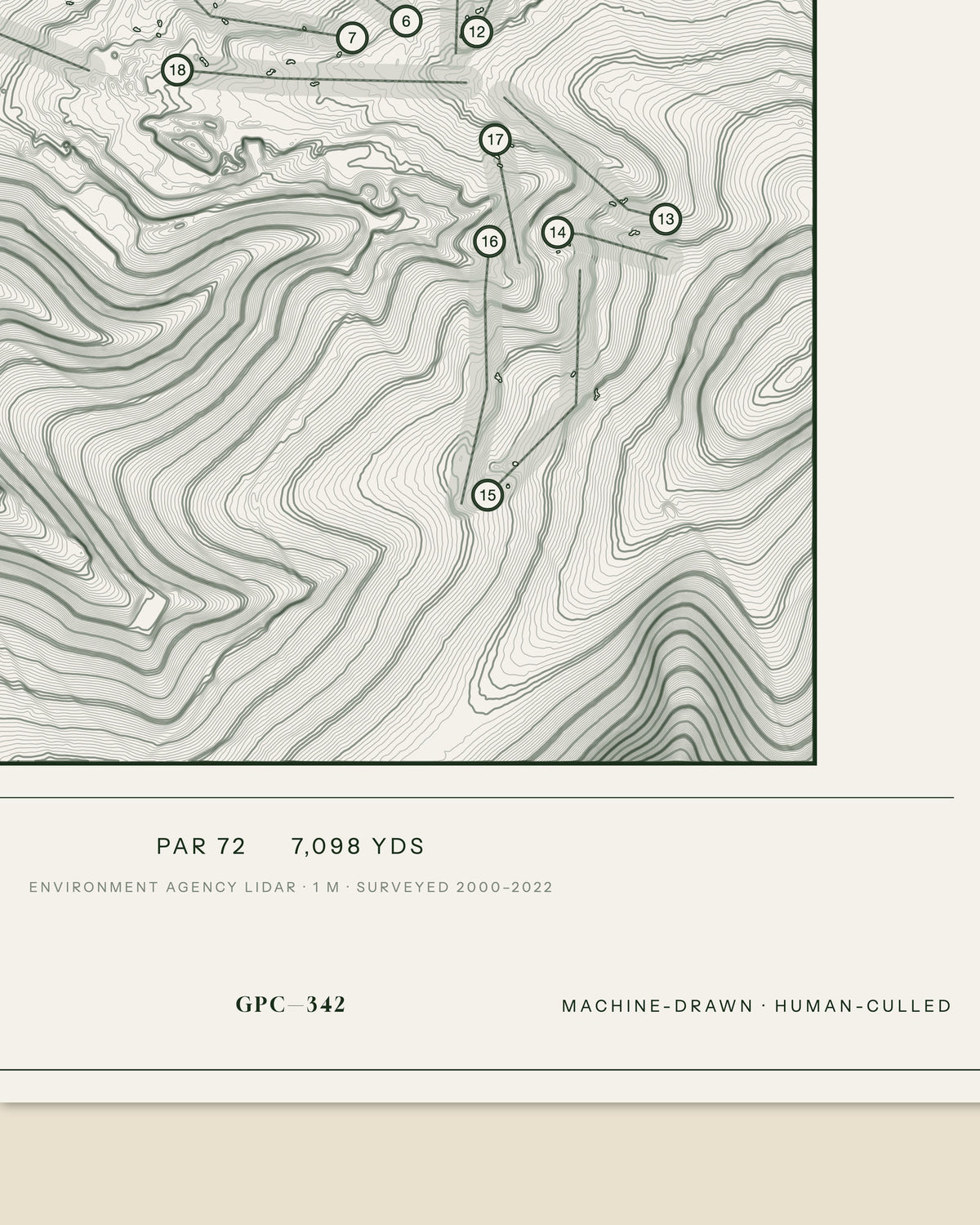 Beaverbrook, Surrey print, data strip and edition mark