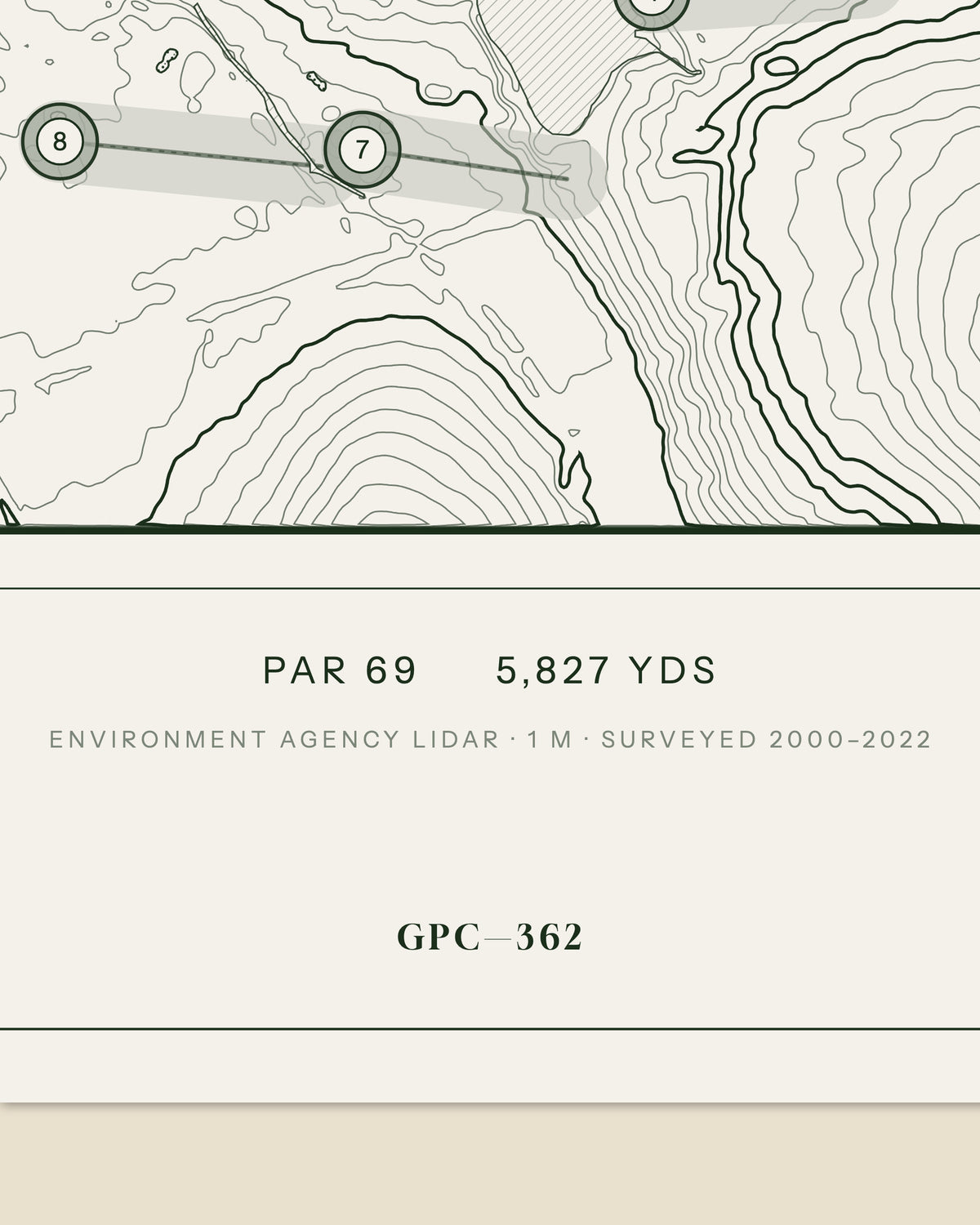Billingbear Park, Berkshire print, data strip and edition mark