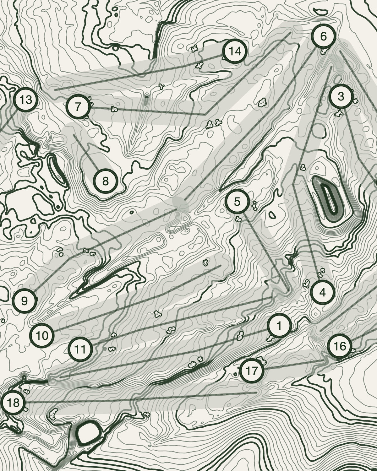 Blakes, Essex print, contour detail
