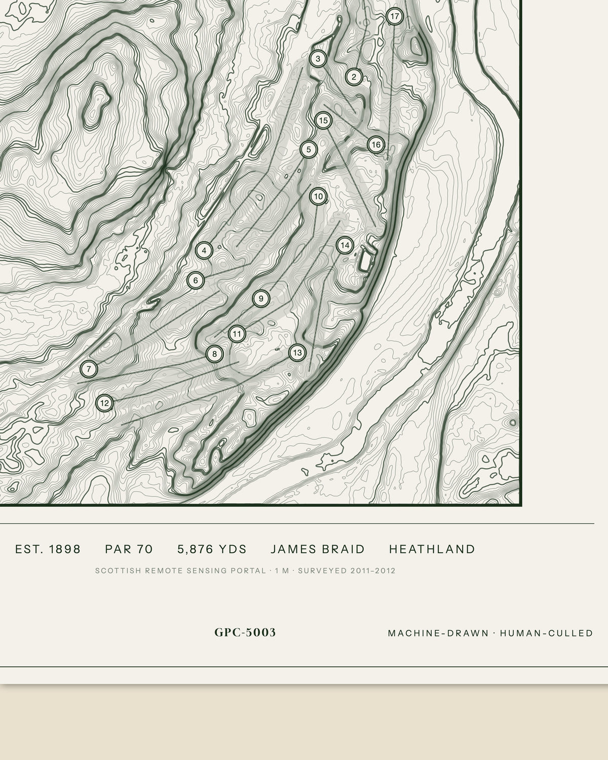 Boat of Garten, Inverness-shire print, data strip and edition mark
