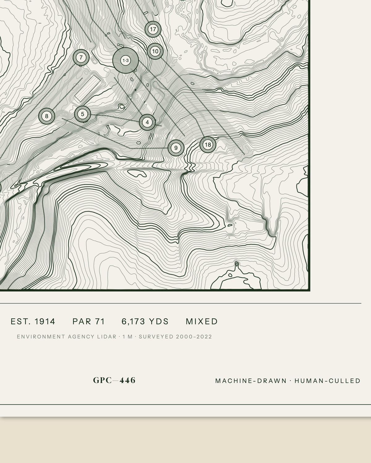 Buckingham, Buckinghamshire print, data strip and edition mark