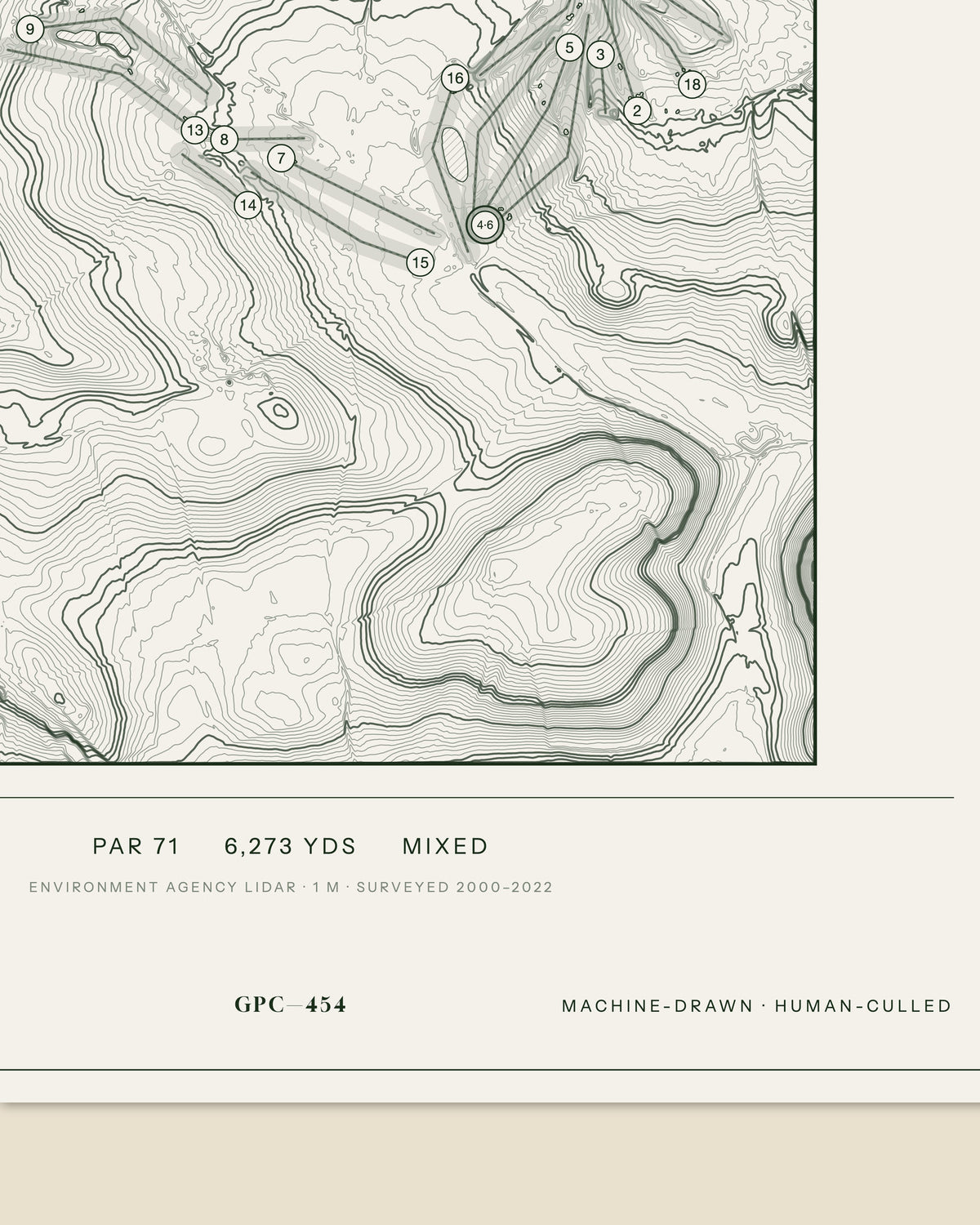 Burghill Valley, Herefordshire print, data strip and edition mark