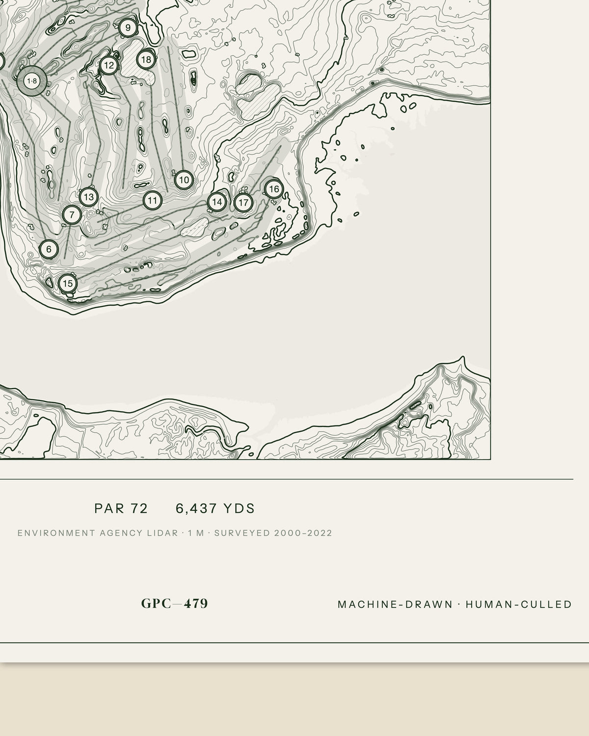 Cams Hall Estate, Hampshire print, data strip and edition mark