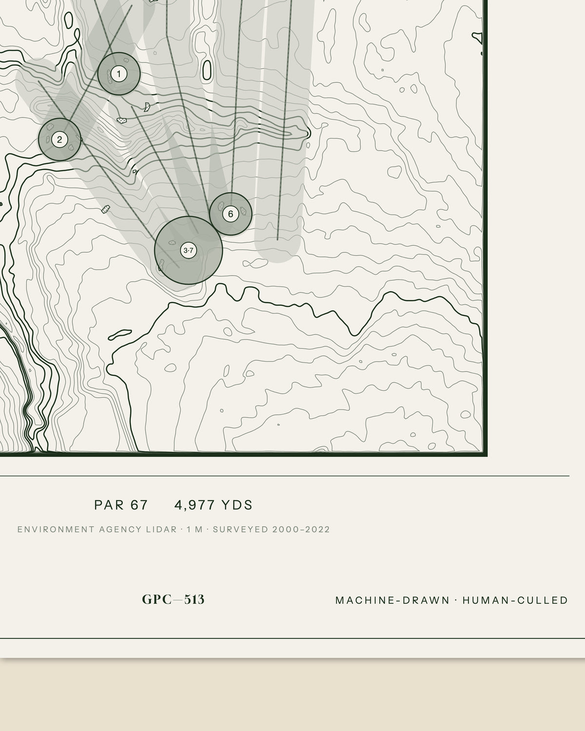 Cheadle, Cheshire print, data strip and edition mark