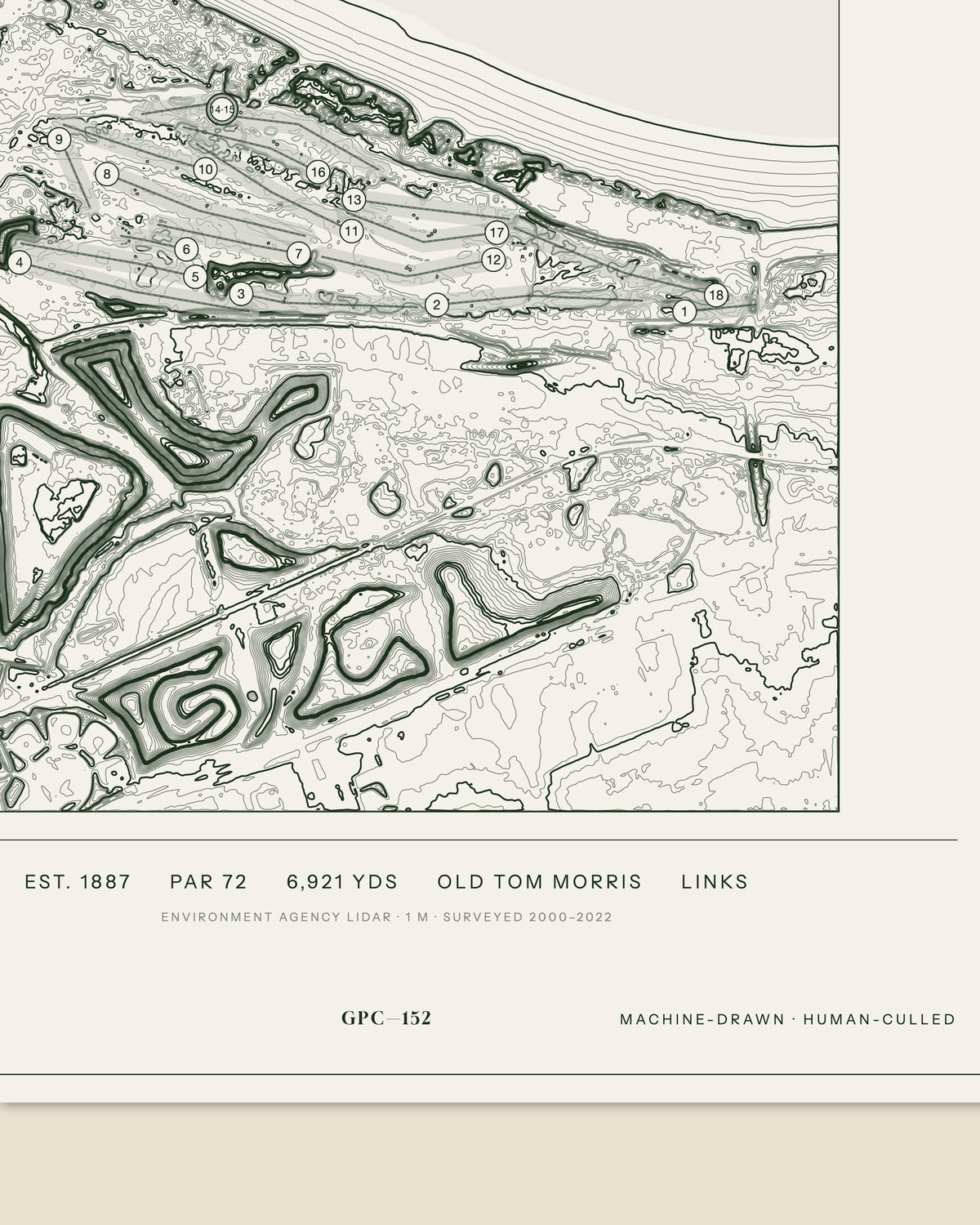 Cleveland, Yorkshire print, data strip and edition mark