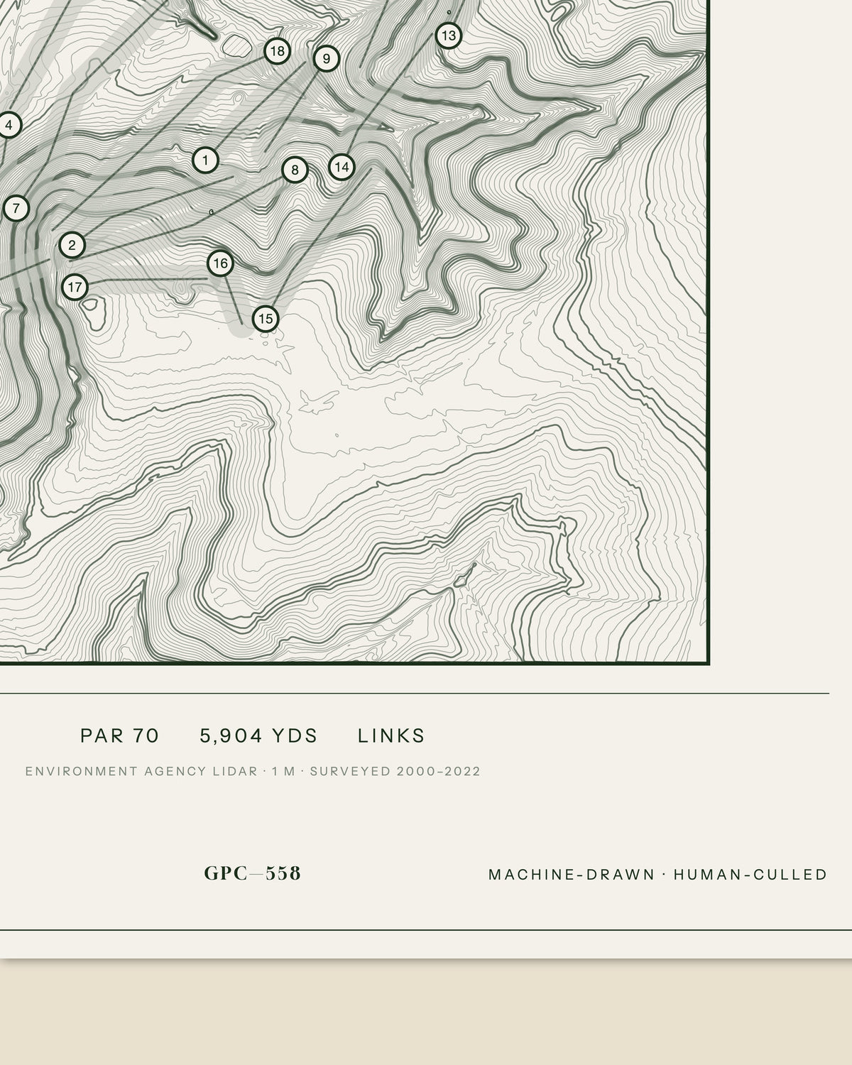 Cold Ashby, Northamptonshire print, data strip and edition mark