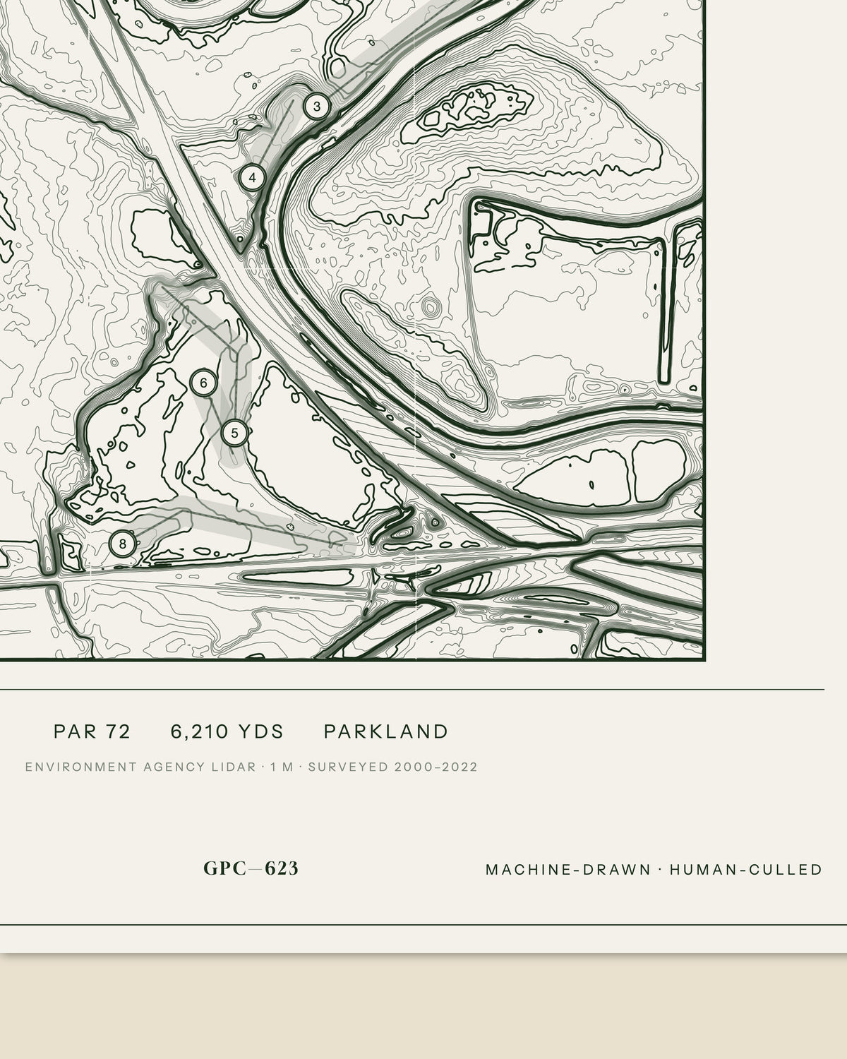 Didsbury, Cheshire print, data strip and edition mark