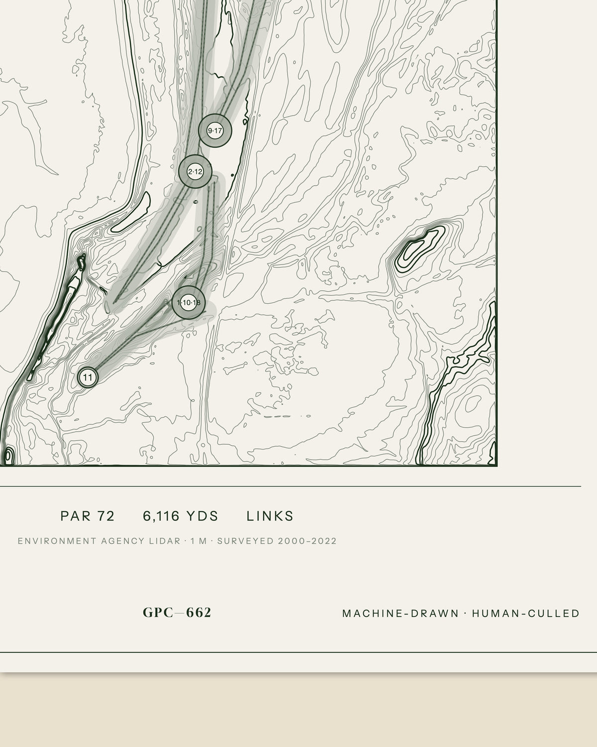 Dunnerholme, Westmorland print, data strip and edition mark