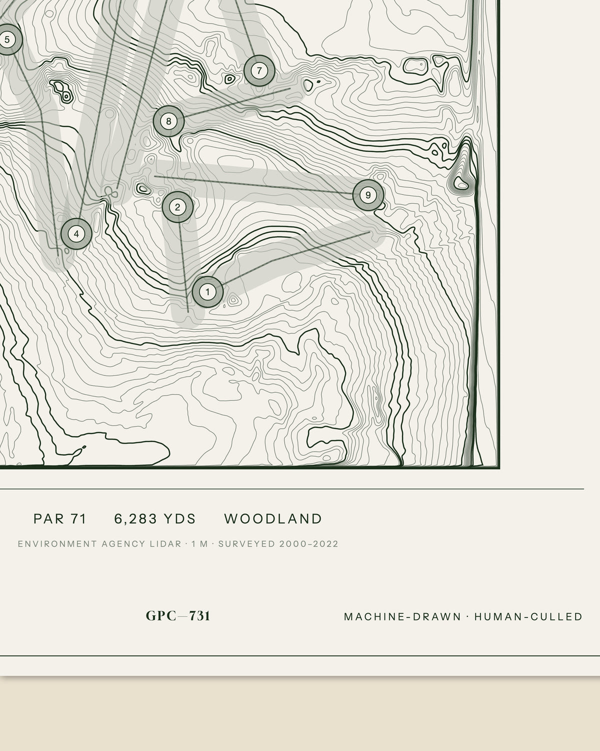 Ferrybridge, Yorkshire print, data strip and edition mark