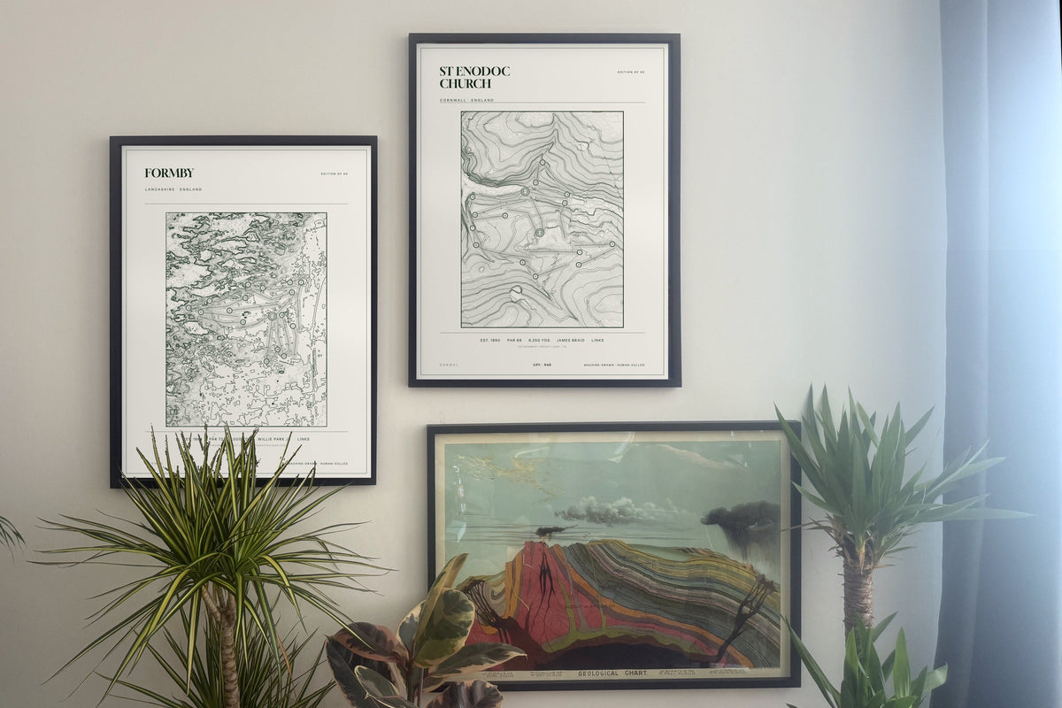 Formby, Lancashire and  prints, framed, gallery wall
