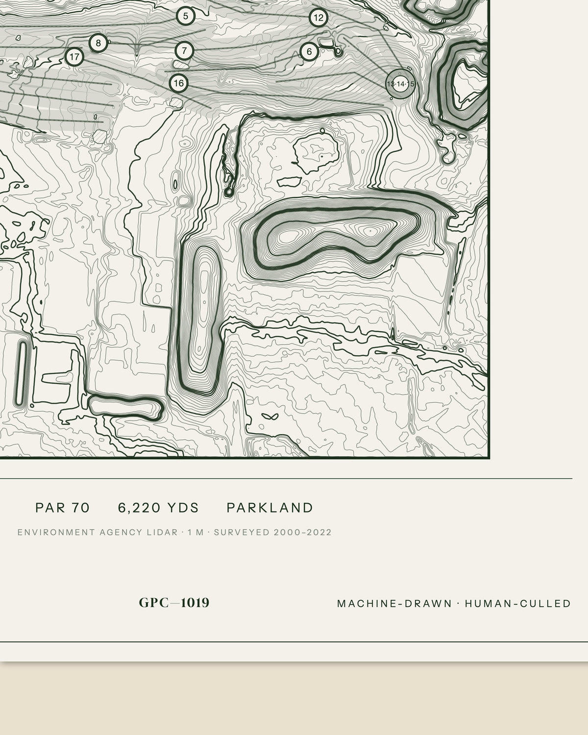 Leyland, Lancashire print, data strip and edition mark