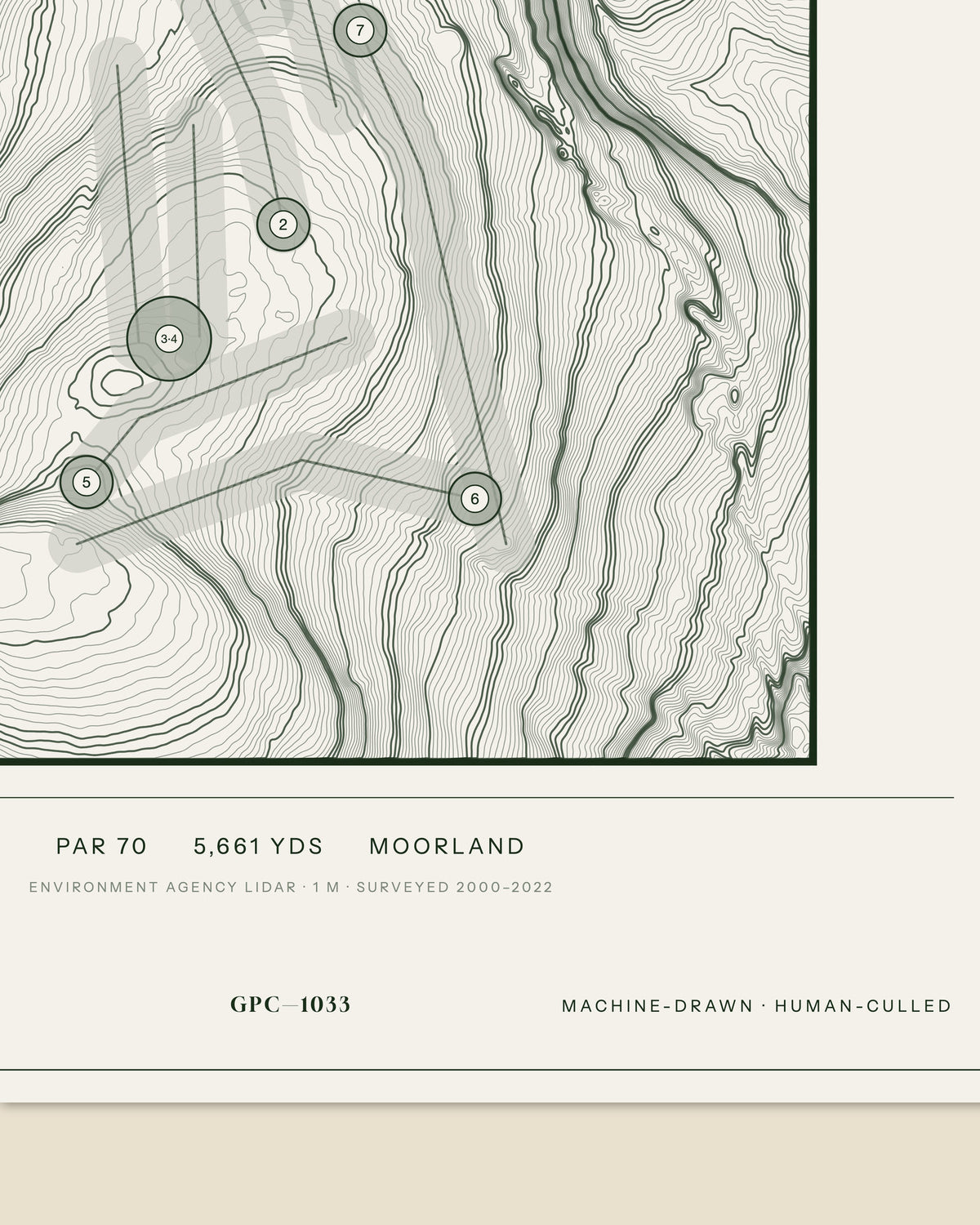 Lobden, Lancashire print, data strip and edition mark