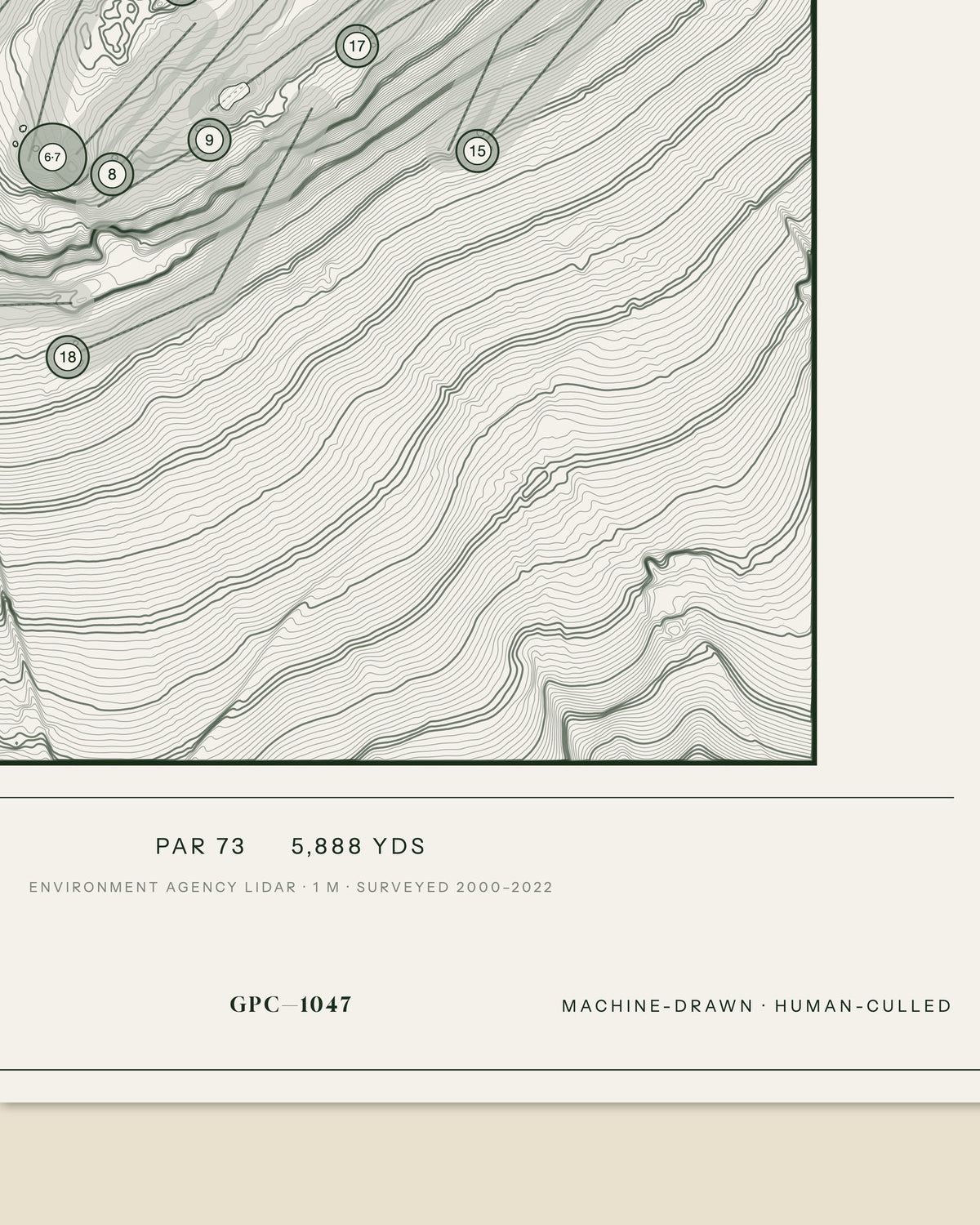 Looe, Cornwall print, data strip and edition mark