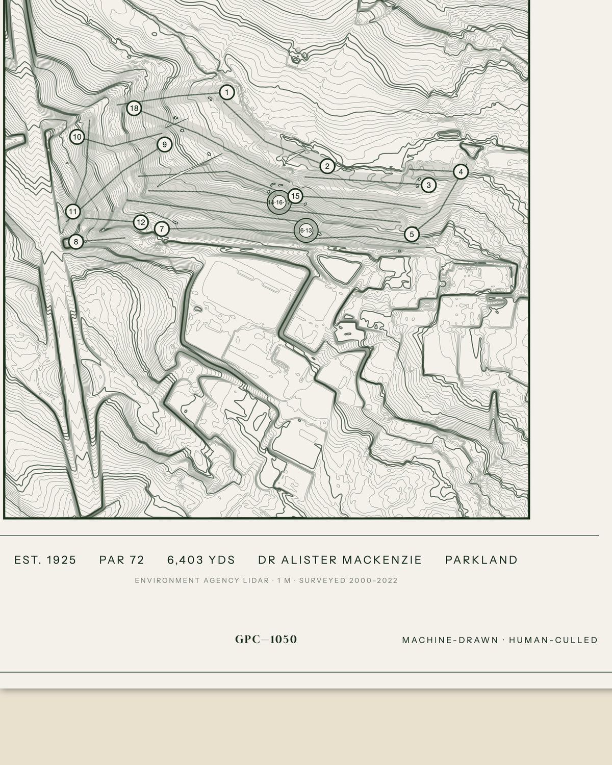Low Laithes, Yorkshire print, data strip and edition mark